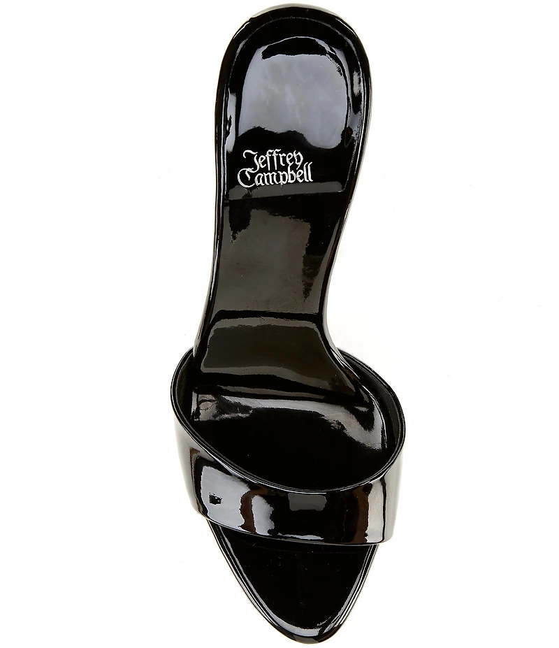Jeffrey Campbell CE-Soire Patent Leather Dress Slide Sandals