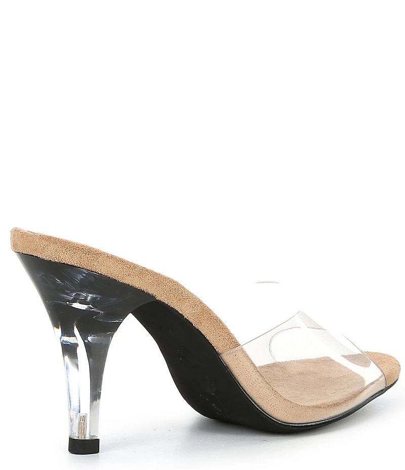 Jeffrey Campbell Cendrillon Clear Vinyl Slide Sandals