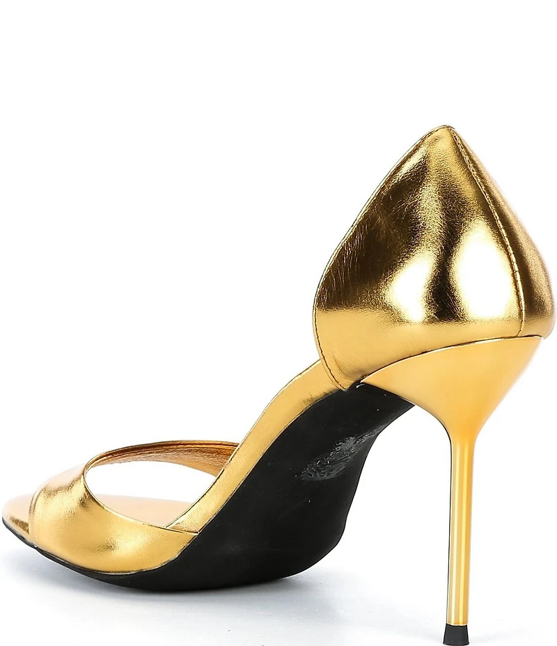 Jeffrey Campbell Cheat-Code Metallic Leather Dress Sandals
