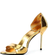 Jeffrey Campbell Cheat-Code Metallic Leather Dress Sandals
