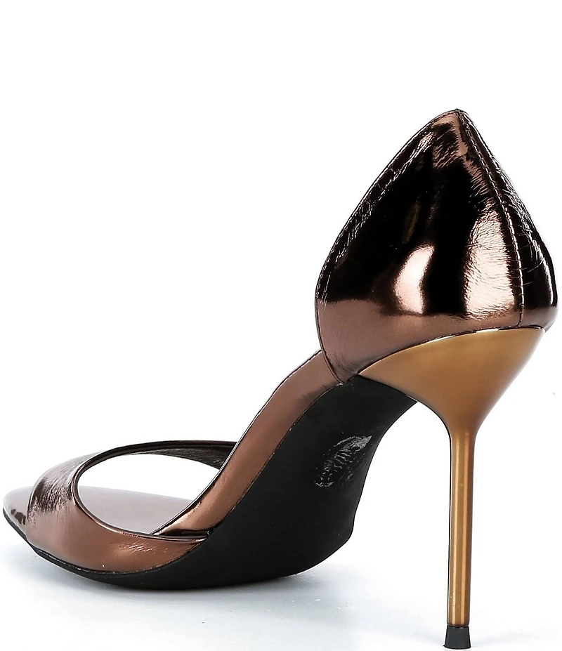 Jeffrey Campbell Cheat-Code Metallic Leather Dress Sandals