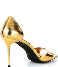 Jeffrey Campbell Cheat-Code Metallic Leather Dress Sandals