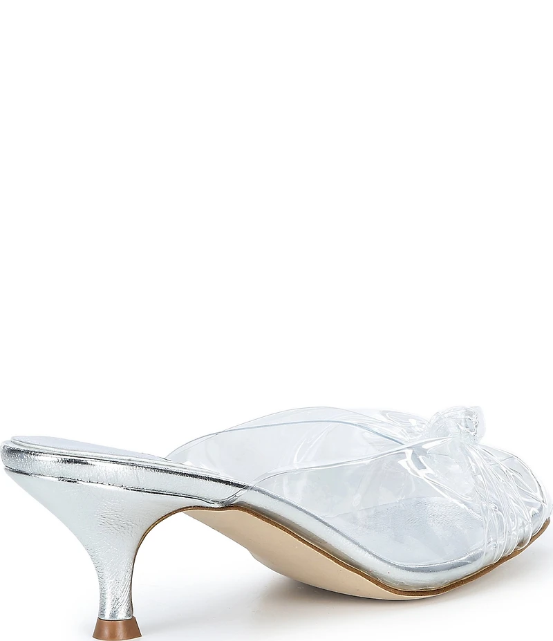 Jeffrey Campbell Crystala Clear Vinyl Kitten Heel Mules