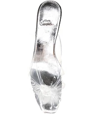 Jeffrey Campbell Crystala Clear Vinyl Kitten Heel Mules