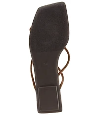 Jeffrey Campbell Cosmos Suede Stone Thong Flat Sandals