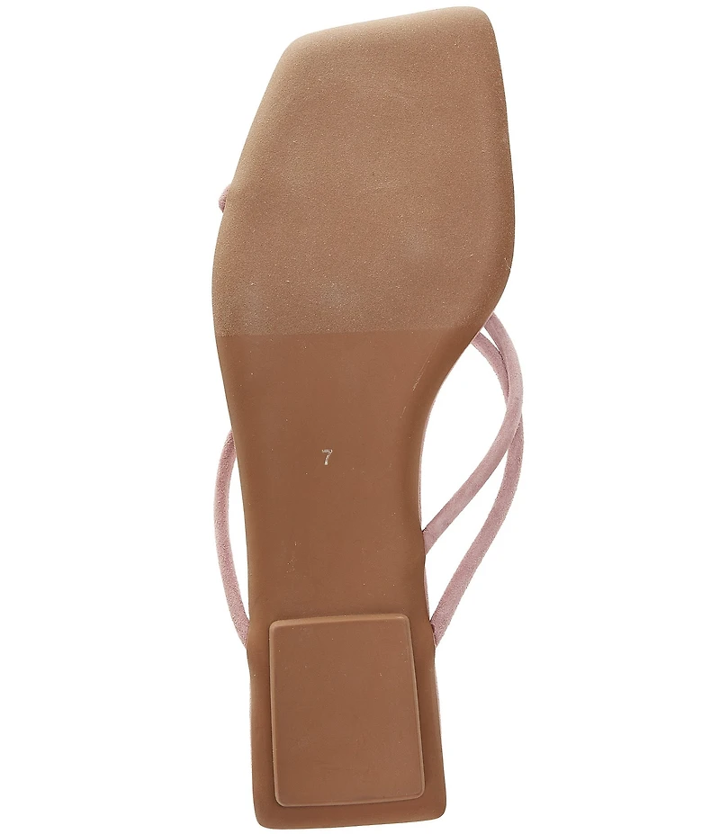 Jeffrey Campbell Cosmos Suede Stone Thong Flat Sandals