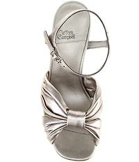 Jeffrey Campbell Dalida Metallic Leather Block Heel Platform Sandals