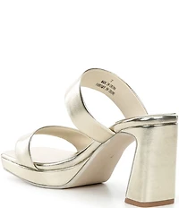 Jeffrey Campbell Danity Metallic Platform Dess Slide Sandals