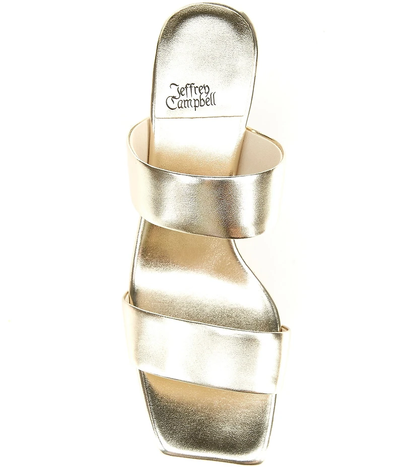 Jeffrey Campbell Danity Metallic Platform Dess Slide Sandals