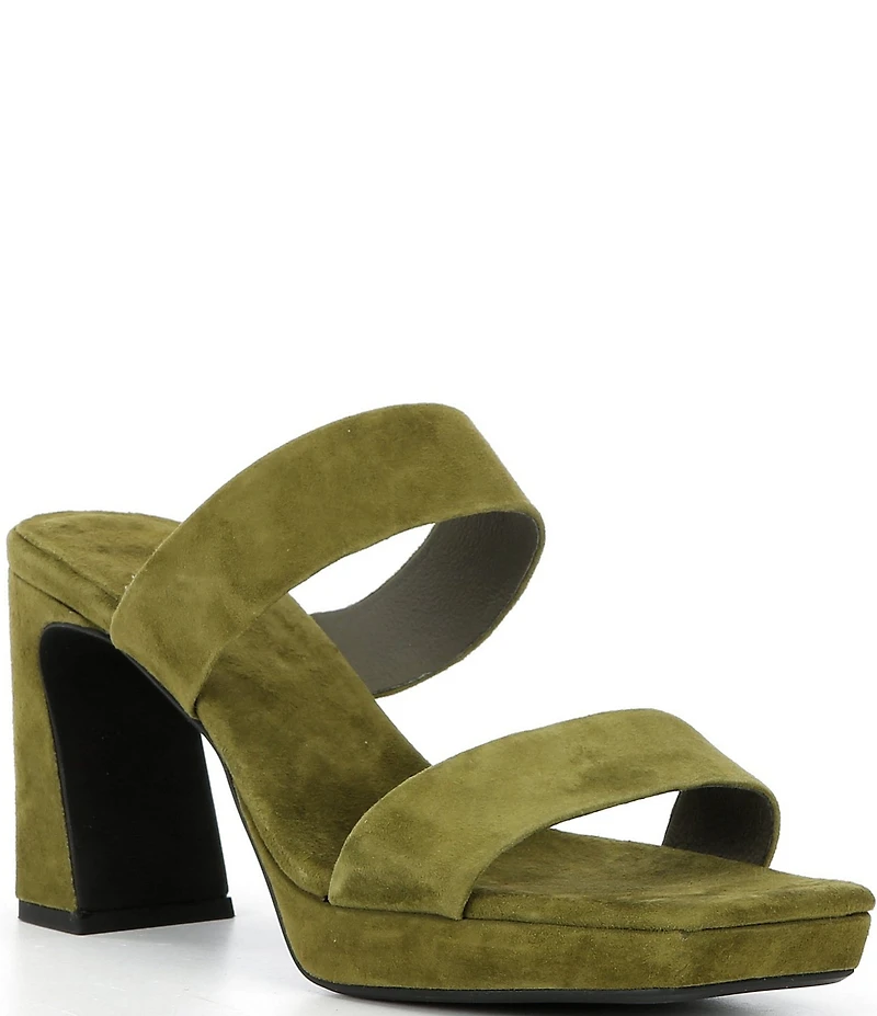 Jeffrey Campbell Danity Suede Platform Slide Sandals