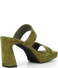 Jeffrey Campbell Danity Suede Platform Slide Sandals
