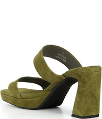 Jeffrey Campbell Danity Suede Platform Slide Sandals