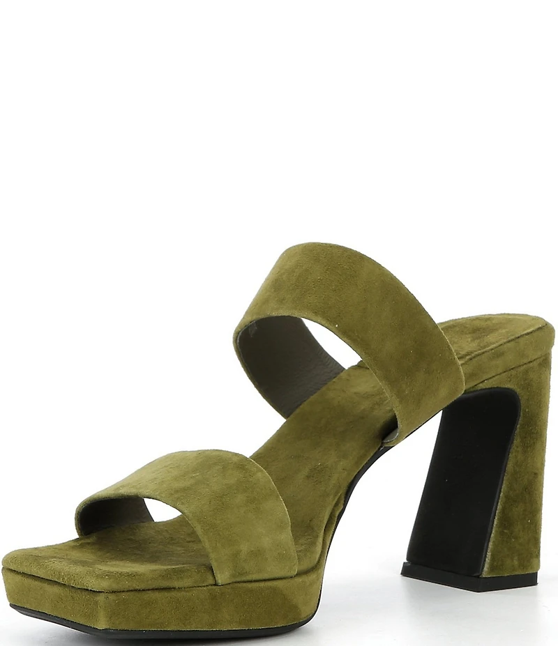 Jeffrey Campbell Danity Suede Platform Slide Sandals