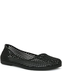 Jeffrey Campbell Day-Off Perforated Matte Jelly Ballet Flats
