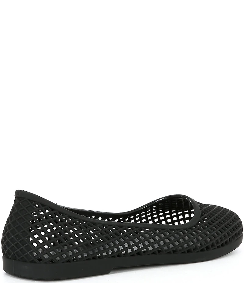 Jeffrey Campbell Day-Off Perforated Matte Jelly Ballet Flats
