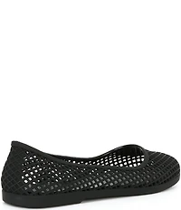 Jeffrey Campbell Day-Off Perforated Matte Jelly Ballet Flats