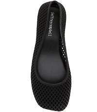 Jeffrey Campbell Day-Off Perforated Matte Jelly Ballet Flats