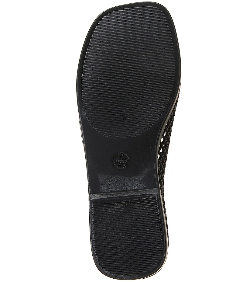 Jeffrey Campbell Day-Off Perforated Matte Jelly Ballet Flats