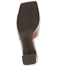 Jeffrey Campbell Dress Code Leather High Heel Banded Slide Sandals