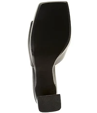 Jeffrey Campbell Dress Code Leather High Heel Banded Slide Sandals