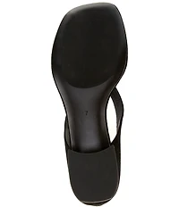 Jeffrey Campbell Emelie Suede Closed Back Block Heel Thong Sandals