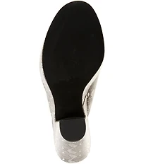 Jeffrey Campbell Enriched Python Print Leather Platform Block Heel Slide Sandals