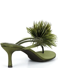 Jeffrey Campbell Firework Satin Thong Kitten Heels