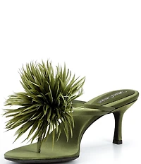 Jeffrey Campbell Firework Satin Thong Kitten Heels