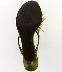 Jeffrey Campbell Firework Satin Thong Kitten Heels