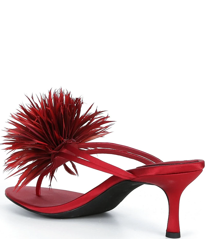 Jeffrey Campbell Firework Satin Thong Kitten Heels