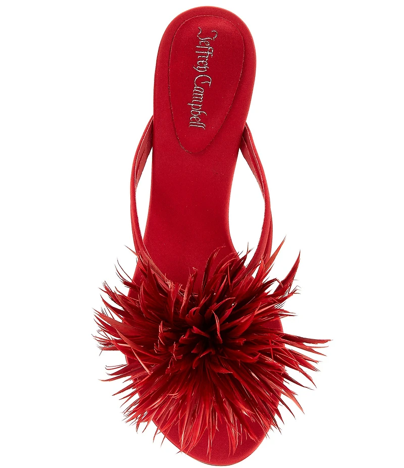 Jeffrey Campbell Firework Satin Thong Kitten Heels