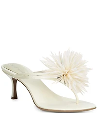 Jeffrey Campbell Firework Satin Thong Kitten Heels