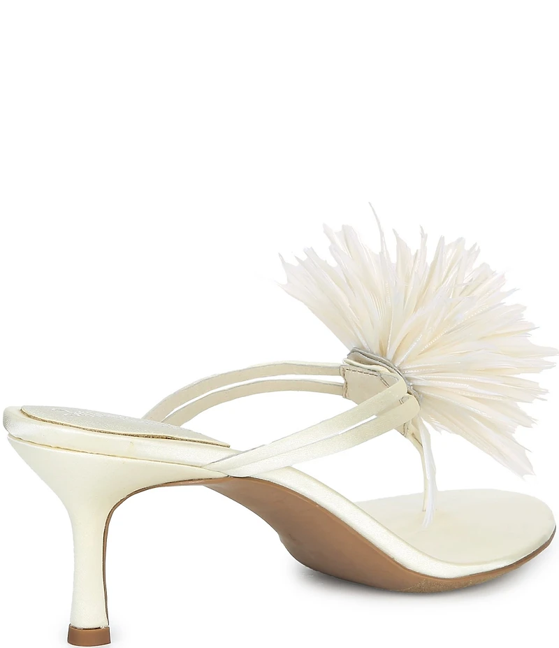 Jeffrey Campbell Firework Satin Thong Kitten Heels