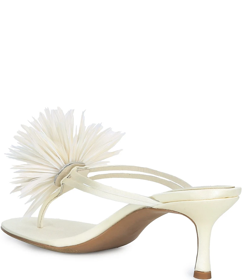 Jeffrey Campbell Firework Satin Thong Kitten Heels