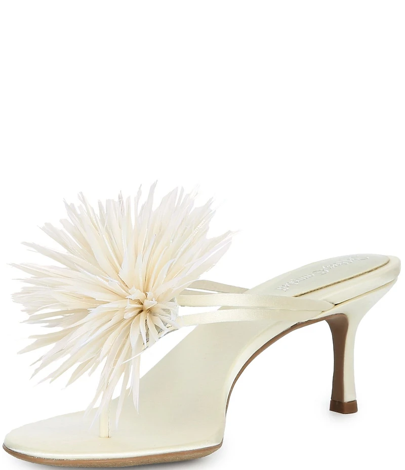 Jeffrey Campbell Firework Satin Thong Kitten Heels