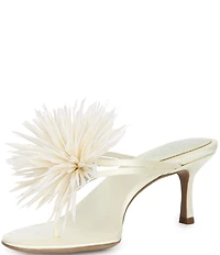 Jeffrey Campbell Firework Satin Thong Kitten Heels