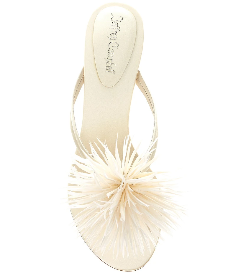 Jeffrey Campbell Firework Satin Thong Kitten Heels