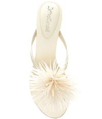 Jeffrey Campbell Firework Satin Thong Kitten Heels