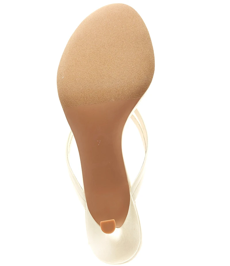 Jeffrey Campbell Firework Satin Thong Kitten Heels