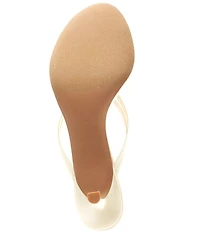 Jeffrey Campbell Firework Satin Thong Kitten Heels