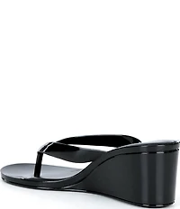 Jeffrey Campbell Gigabyte Jelly Thong Wedge Sandals