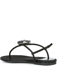 Jeffrey Campbell Glint Jewel Ornament T-Strap Sandals