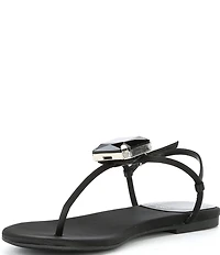 Jeffrey Campbell Glint Jewel Ornament T-Strap Sandals