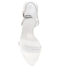 Jeffrey Campbell Go Getter Satin Slingback Dress Sandals