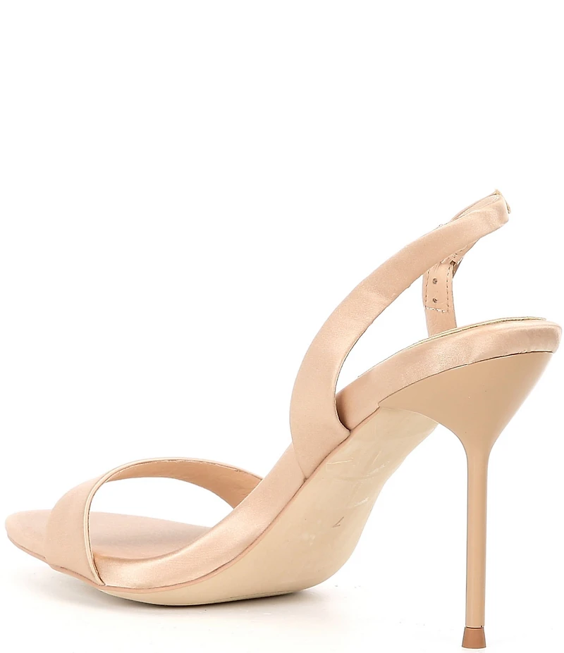 Jeffrey Campbell Go Getter Satin Slingback Dress Sandals