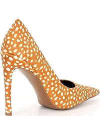 Jeffrey Campbell Goodluck-F Spotted Animal Print Calf Hair Pumps