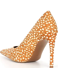 Jeffrey Campbell Goodluck-F Spotted Animal Print Calf Hair Pumps