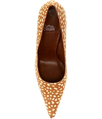 Jeffrey Campbell Goodluck-F Spotted Animal Print Calf Hair Pumps