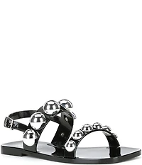 Jeffrey Campbell Patent Jelly Gum-Drop Studded Sandals