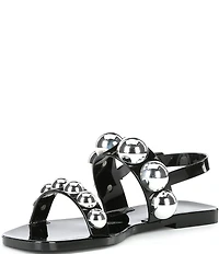 Jeffrey Campbell Patent Jelly Gum-Drop Studded Sandals